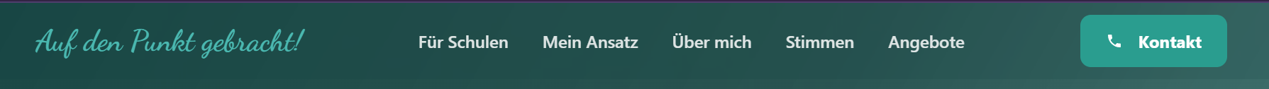 Neuer sauberer Header