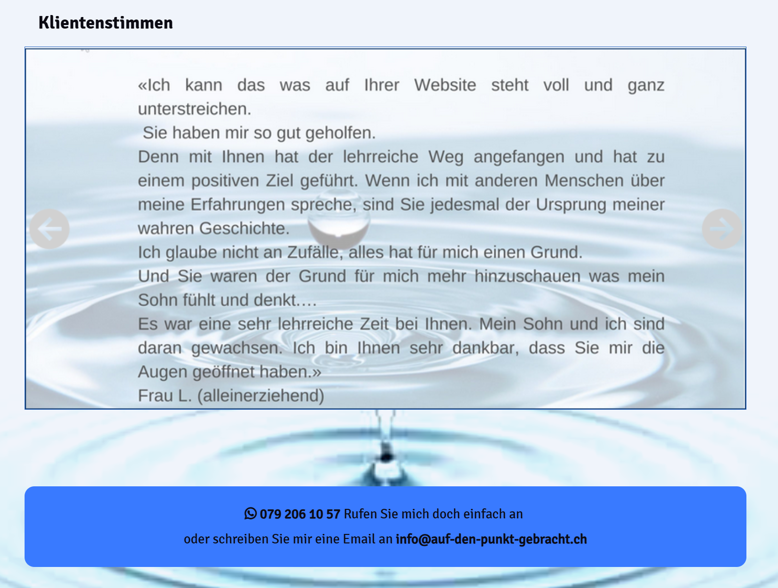 Stimmen vorher